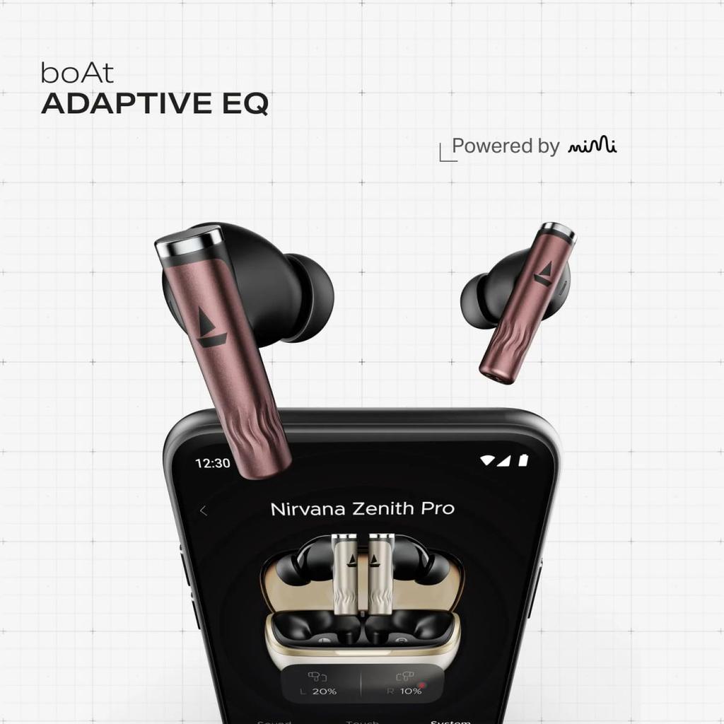 boAt Nirvana Zenith Pro | Wireless Earbuds with Spatial Audio, 80H Playback & 50dB Hybrid Adaptive ANC "Awarded Best TWS by Gadgets 360" — photo 9
