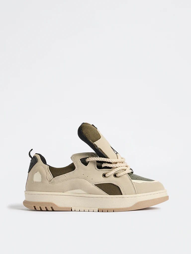 SOLEPLAY Grey Colour-Blocked Chunky Sneakers — photo 2