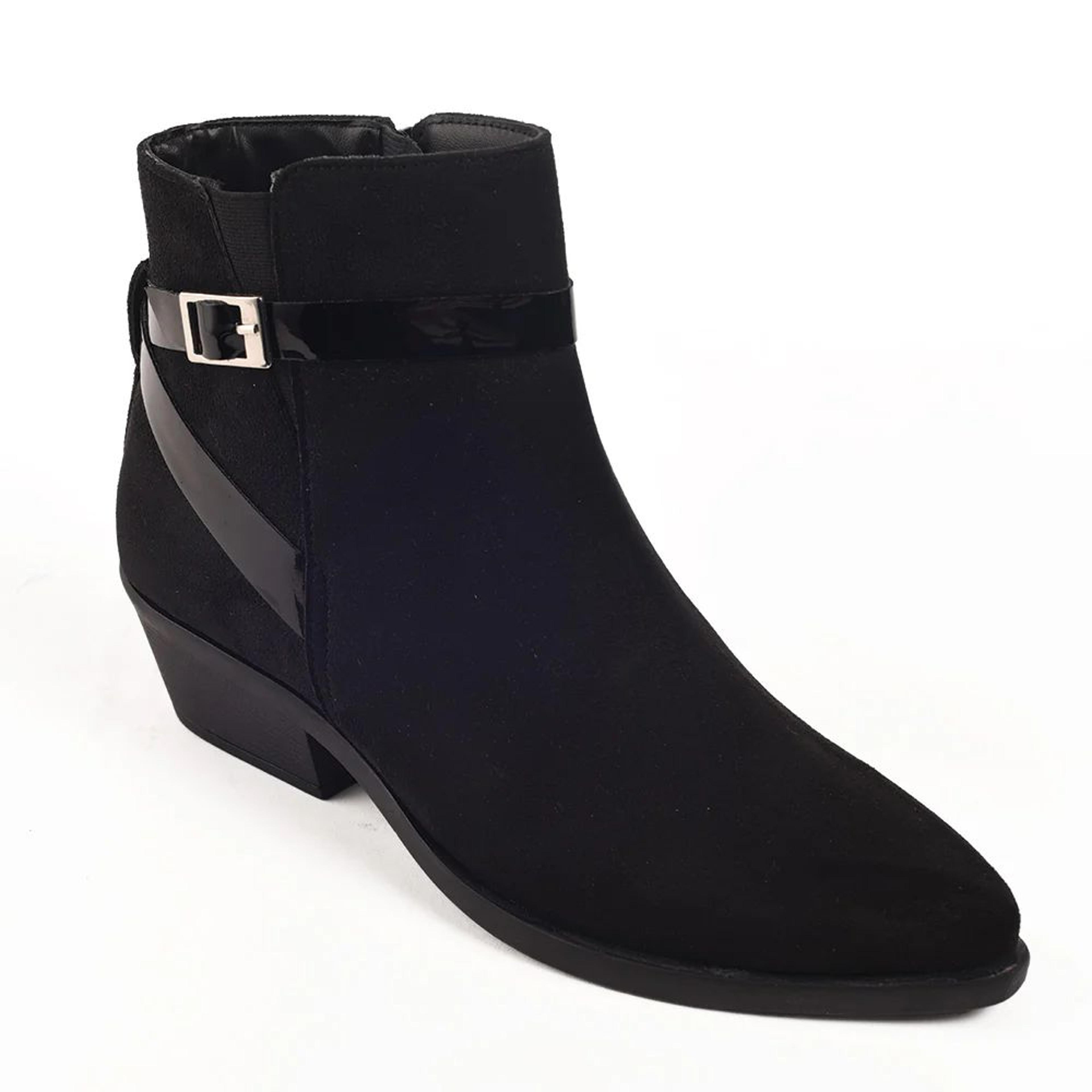 Healers Black Casual Non Lacing Chelsea Boots For Women SOL-10 By Liberty