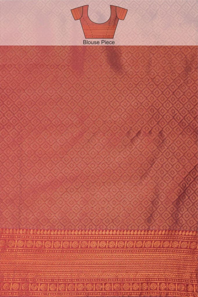 Mimosa Women's Woven Design Kanjivaram Style Art Silk Saree With Blouse Piece : SA00001790MRFREE — photo 8