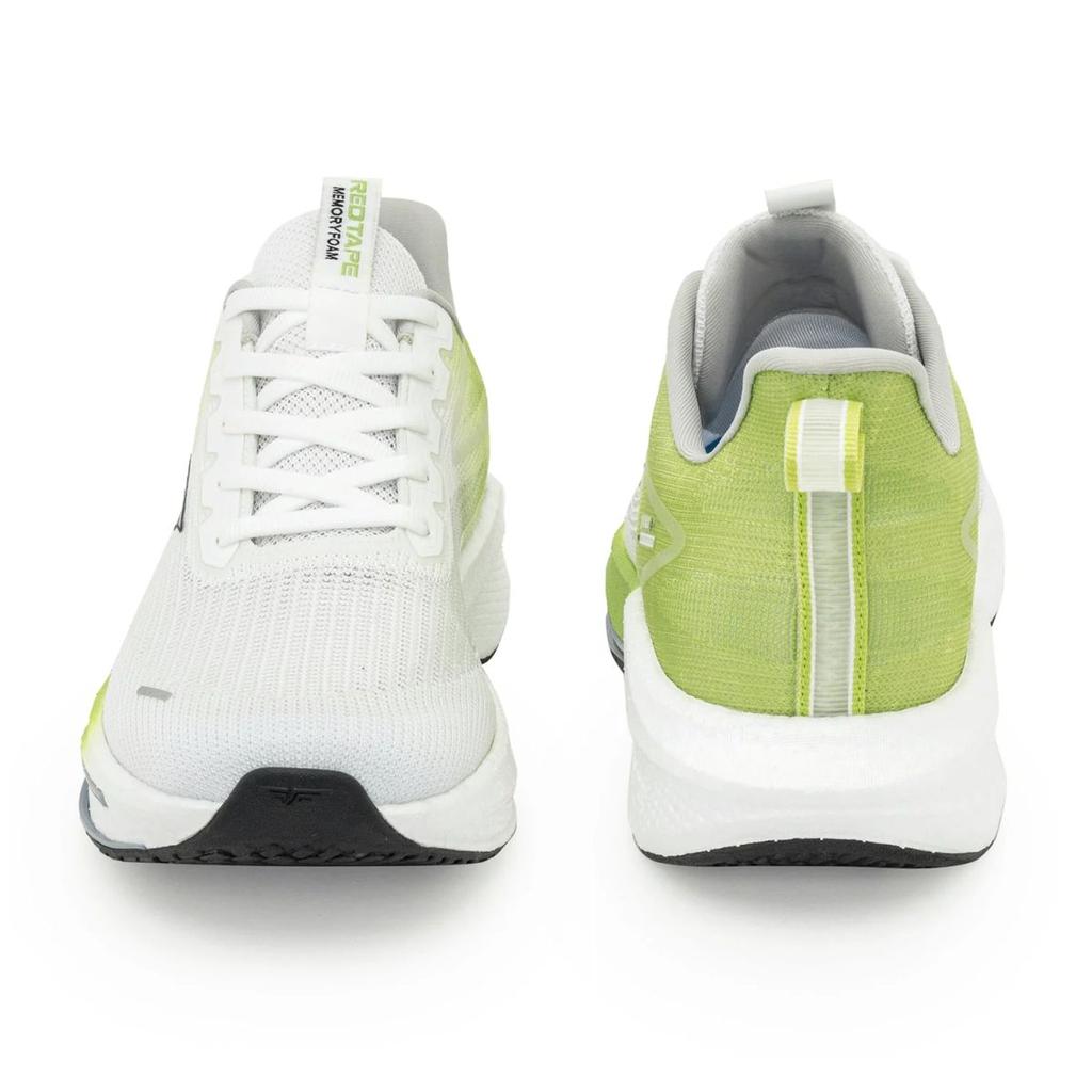 Sports Shoes for Men in Lime and White | Athleisure Shoes — photo 4