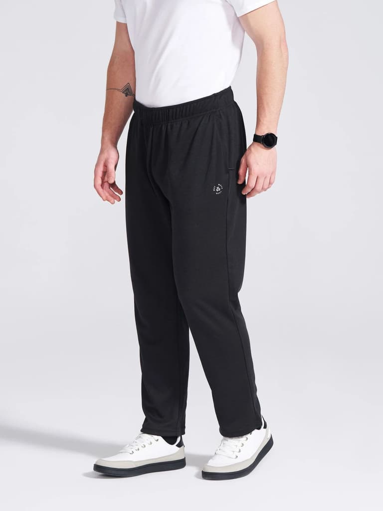 Men's Black Regular Fit Track Pants — photo 5