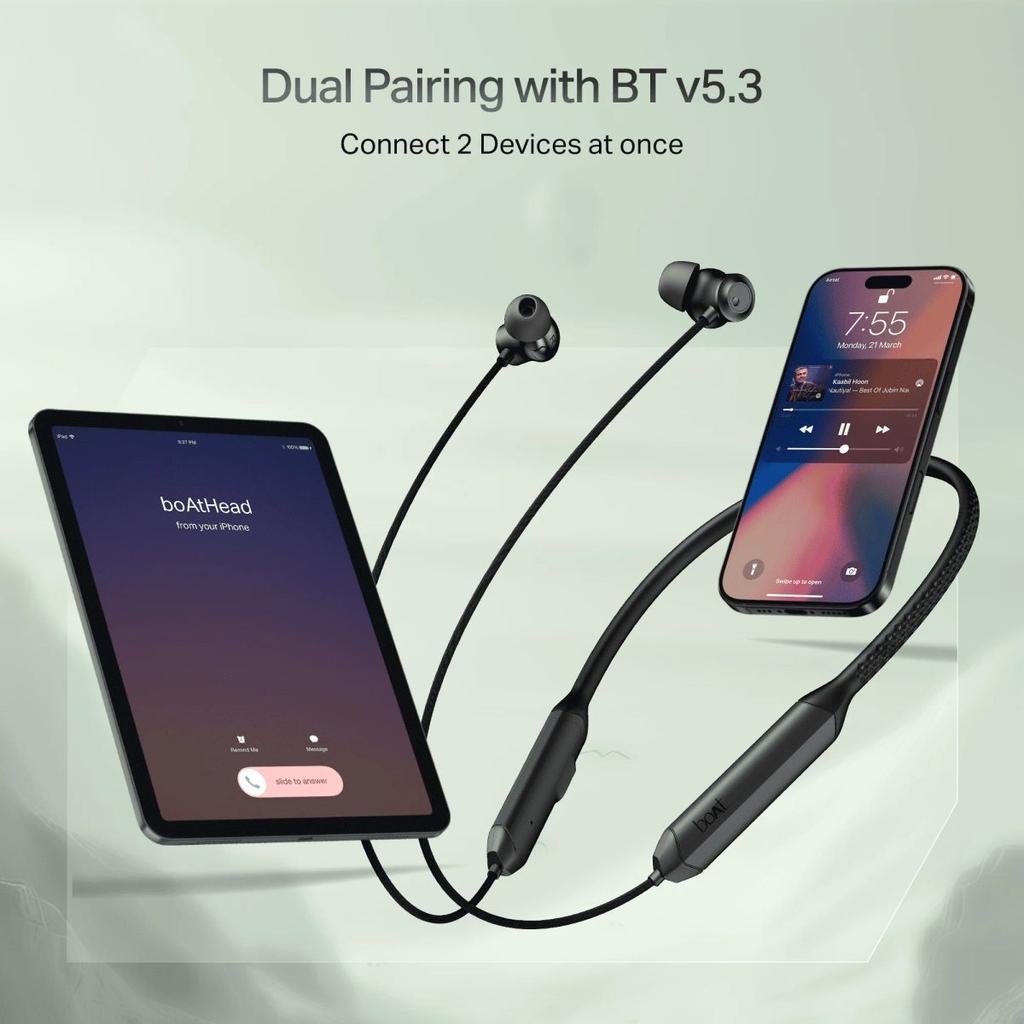 boAt Rockerz Prime 205 | Wireless Neckband with 50 Hours Playback, Spatial Audio, AI ENx™ Tech, Dual EQs & BEAST™ Mode — photo 6