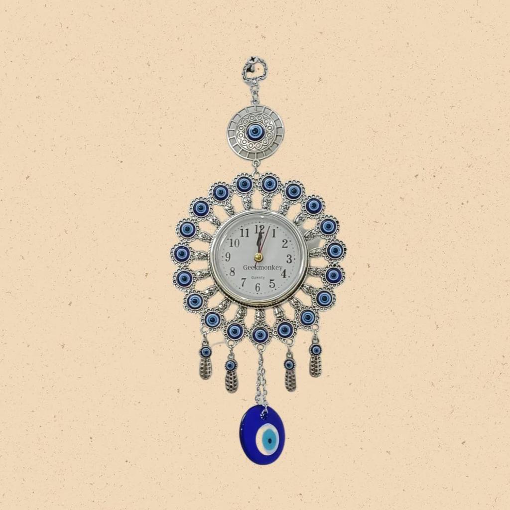 Evil Eye Wall Hanging | Evil Eye Metal Clock