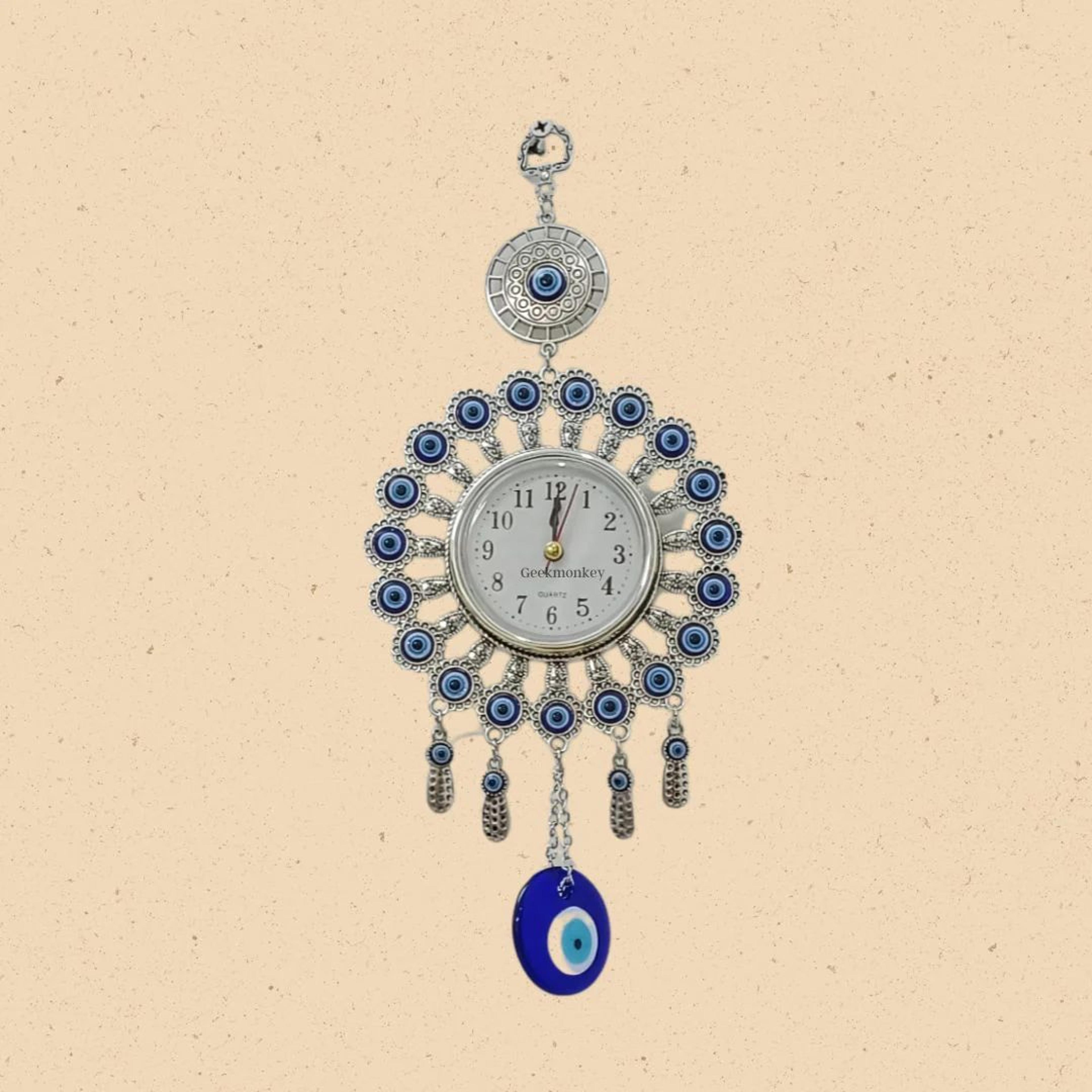 Evil Eye Wall Hanging | Evil Eye Metal Clock