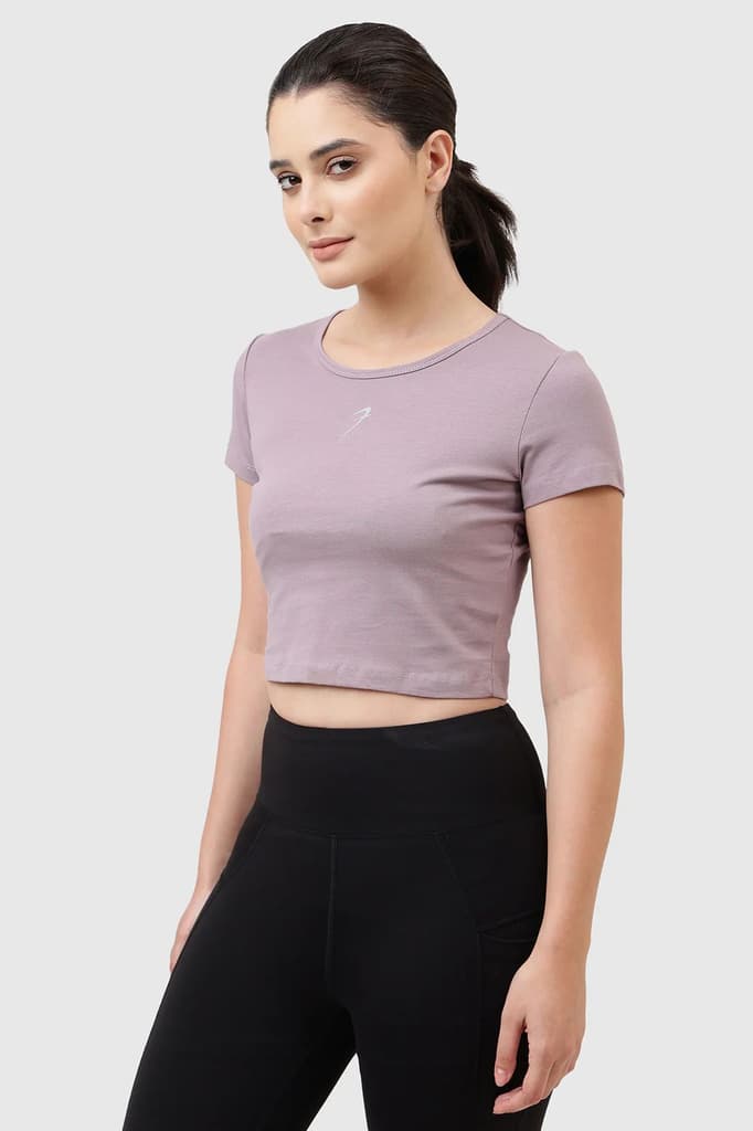 Peak Crop Top Mauve — photo 2