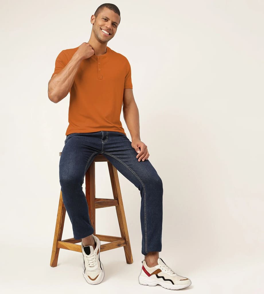 Medallion Gold Henley 2.0 - Half Sleeves (Pack Of 1) — photo 7