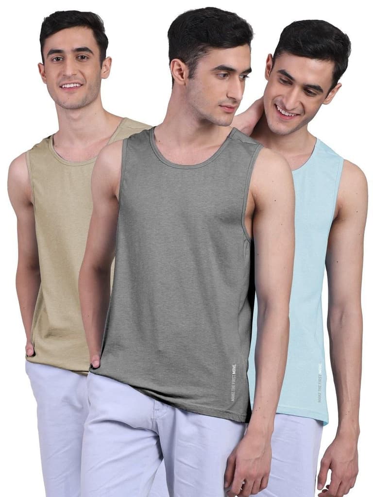 Twin Skin Organic Bamboo Vest - Active Fit (Pack of 3) — photo 12