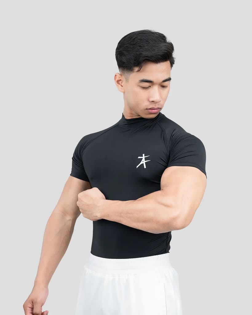 Hustle High Neck Compression T-shirt — photo 2