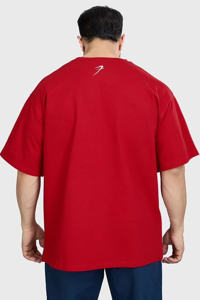Levitate Oversized T-shirt Red — photo 7