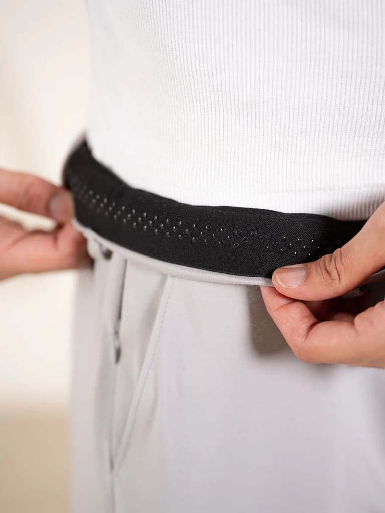 Malai Light Grey Soft-touch Slim Fit Power Stretch Pants — photo 6