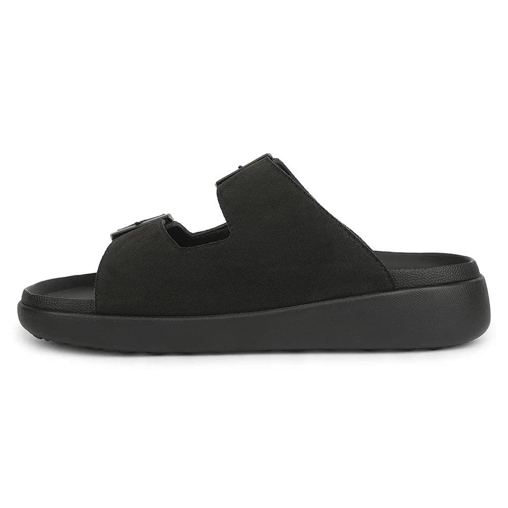 Healers VAL-36E Black Casual Slip on Slipper For Men By Liberty — photo 4
