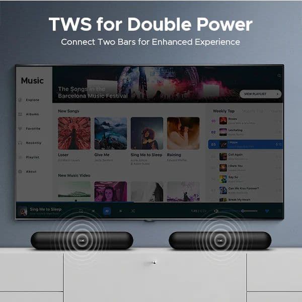 boAt Aavante Bar 490 | 10W Bluetooth Soundbar, 2.0 Surround Sound, Extended Wireless Range, Multi Compatibility — photo 6