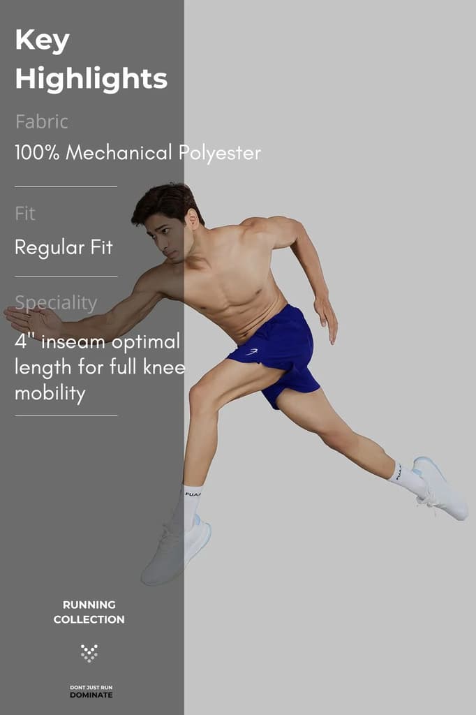 Pulse 4" Running Shorts Blue — photo 7