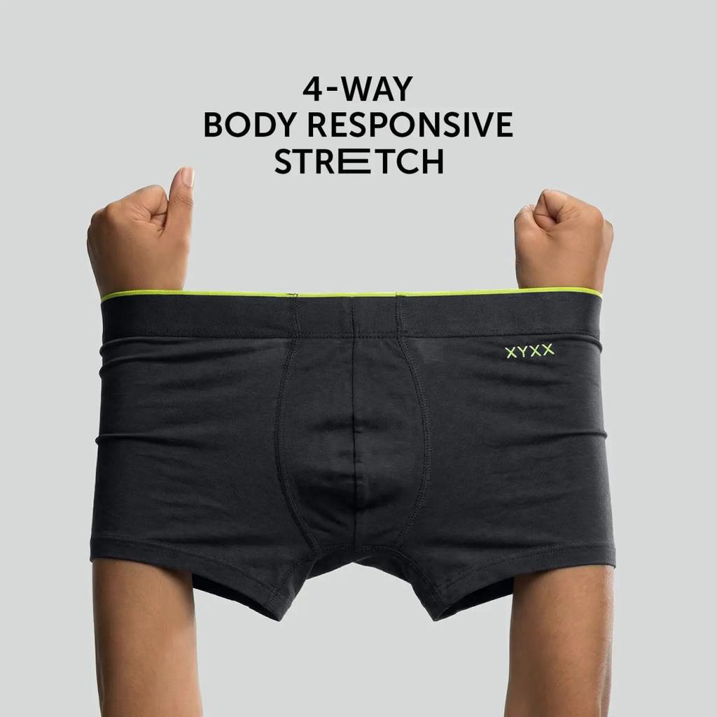 Super Combed Cotton-Modal Trunks - Graphite Grey — photo 3