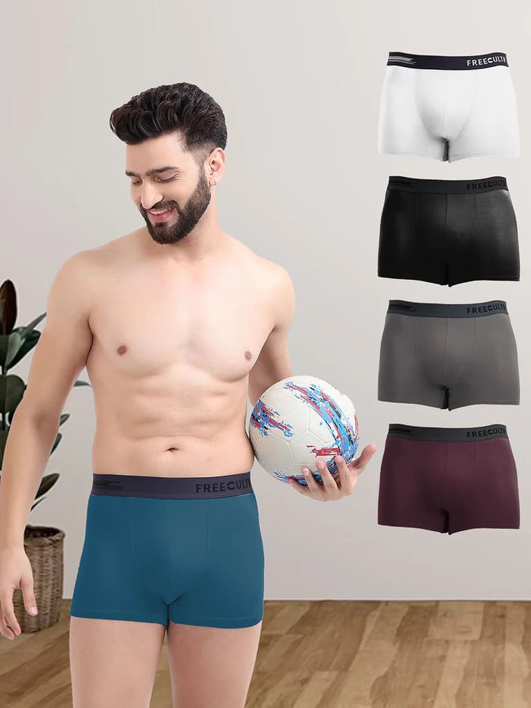 Men's Anti-Bacterial Micro Modal Trunk (Pack of 5) — photo 2
