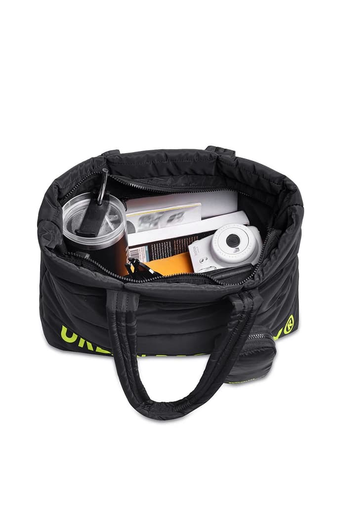 Pack of 2 Puffer bags // Neon On Black