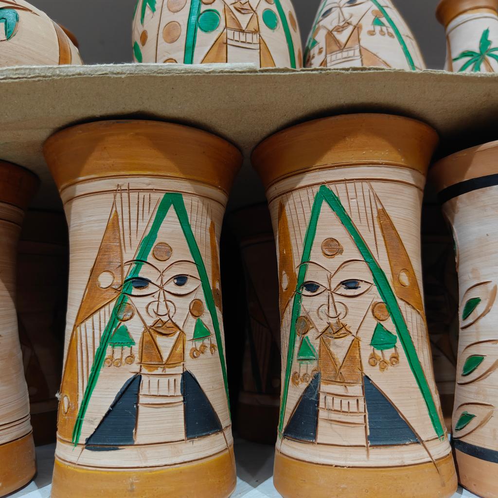 Wooden Vases | Decorative | Brown | Green