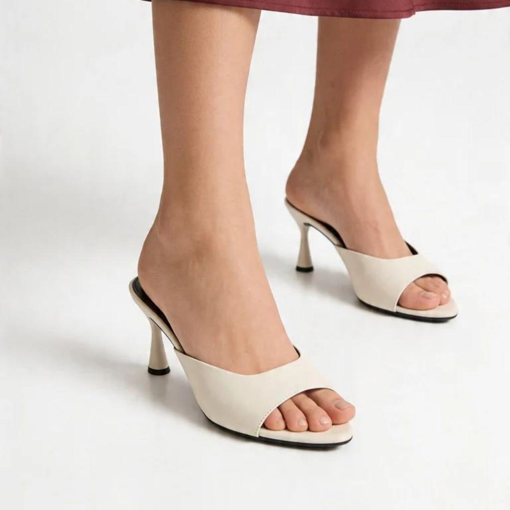 LUNA BLU Ivory Stiletto-Heel Sandals