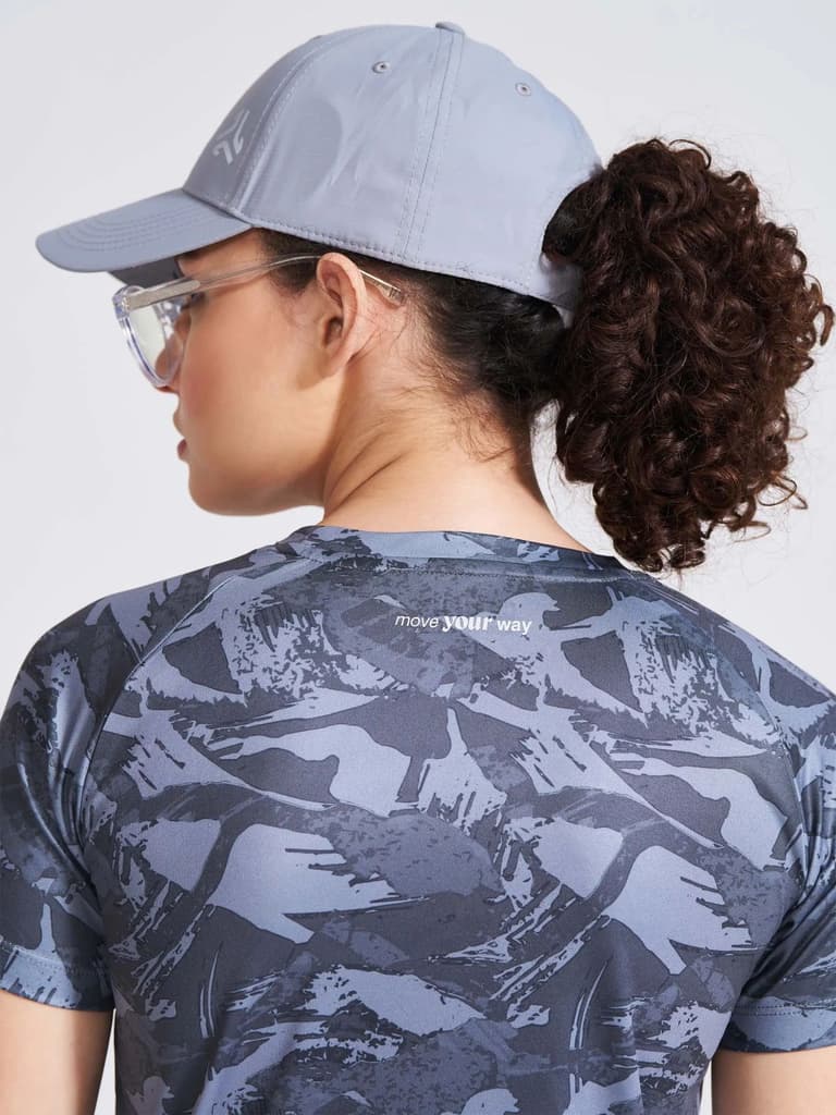 Women's Black Printed Round Neck T-Shirt — photo 5