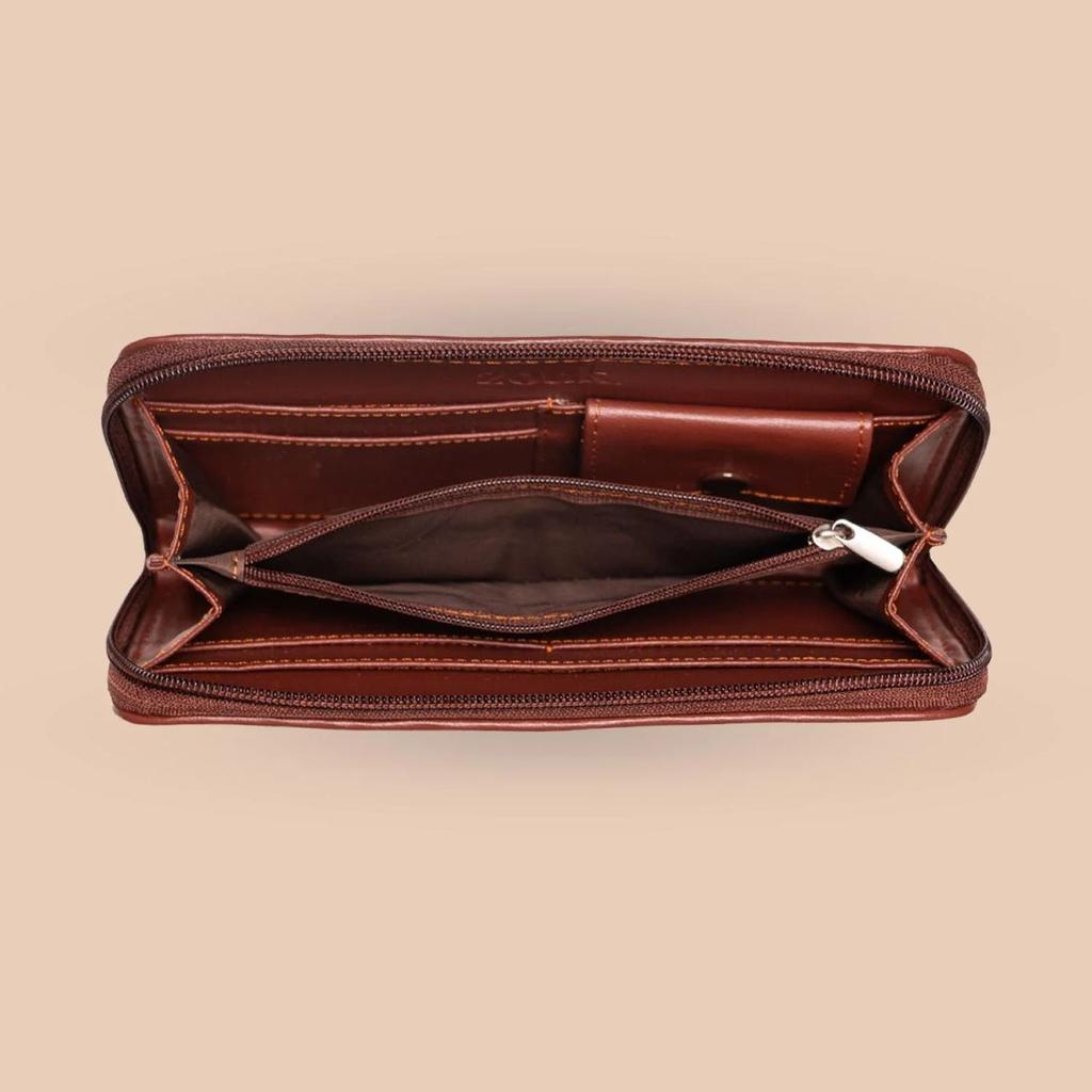 Shobha Niwas Lotus Motif Chain Wallet