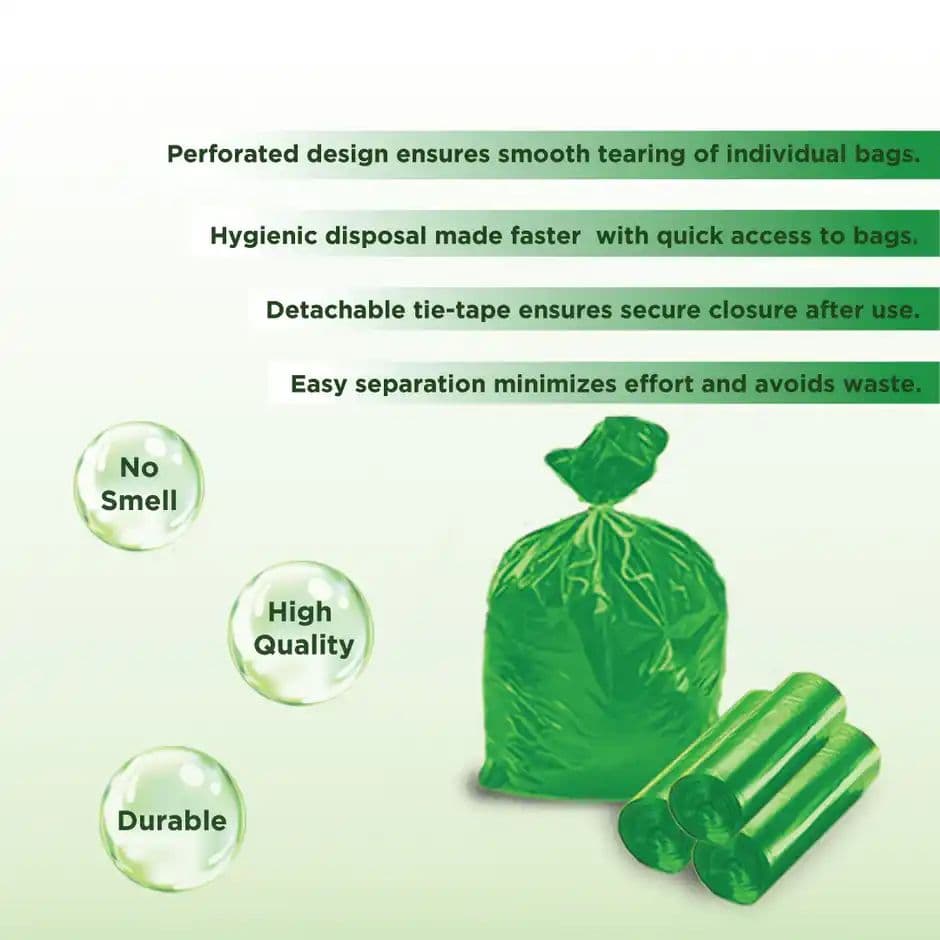 Ezee Biodegradable Flat Garbage Bags - Large - 24 x 32 Inch — photo 2