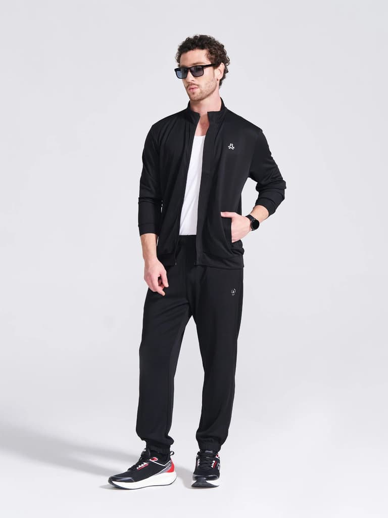 Men's Black Regular Fit Track Pants — photo 5