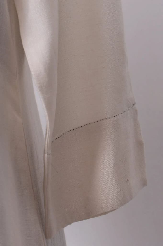 Beige Solid Rayon Straight Kurta — photo 7