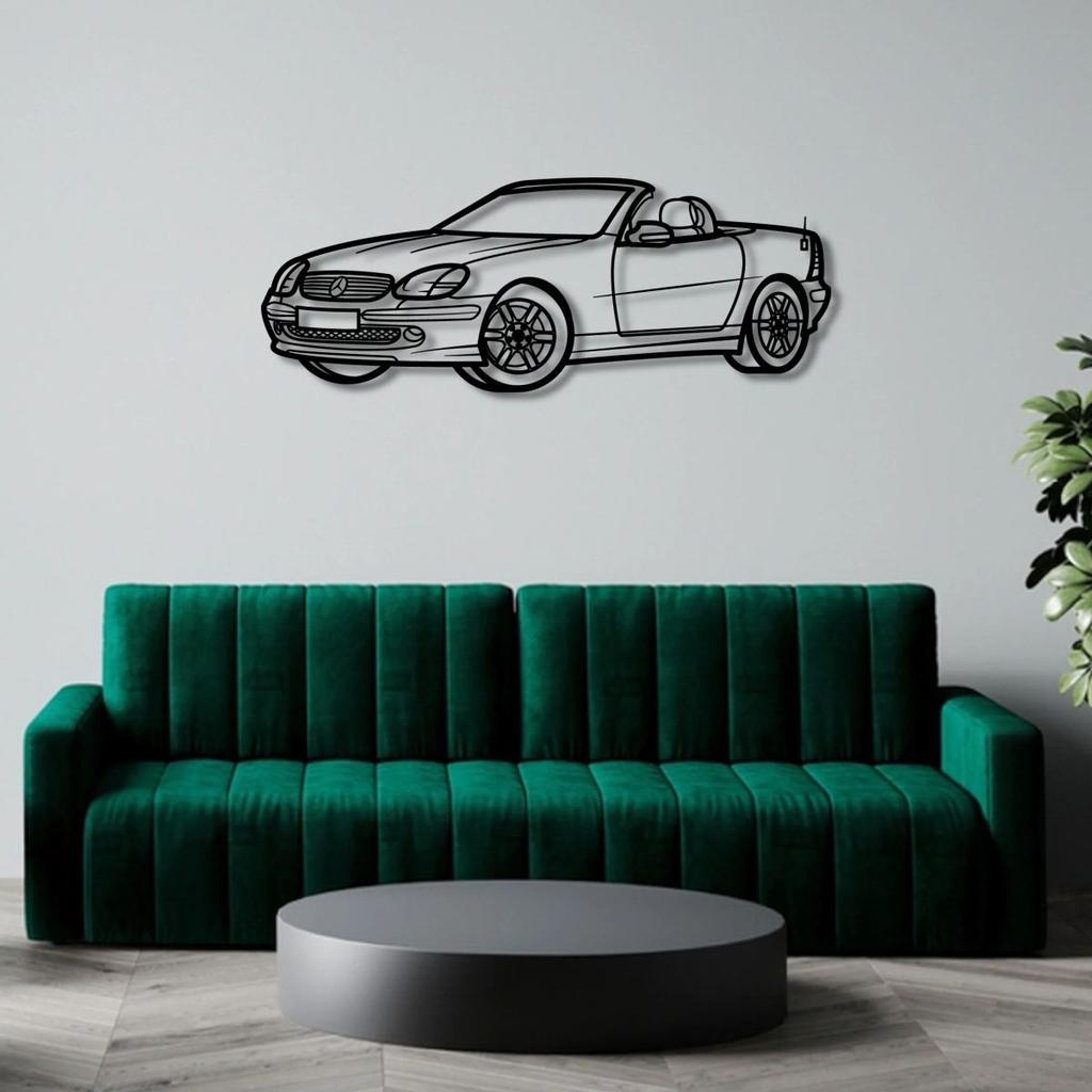 MERCEDES BENZ SLK 200 R170 PERSPECTIVE METAL WALL ART