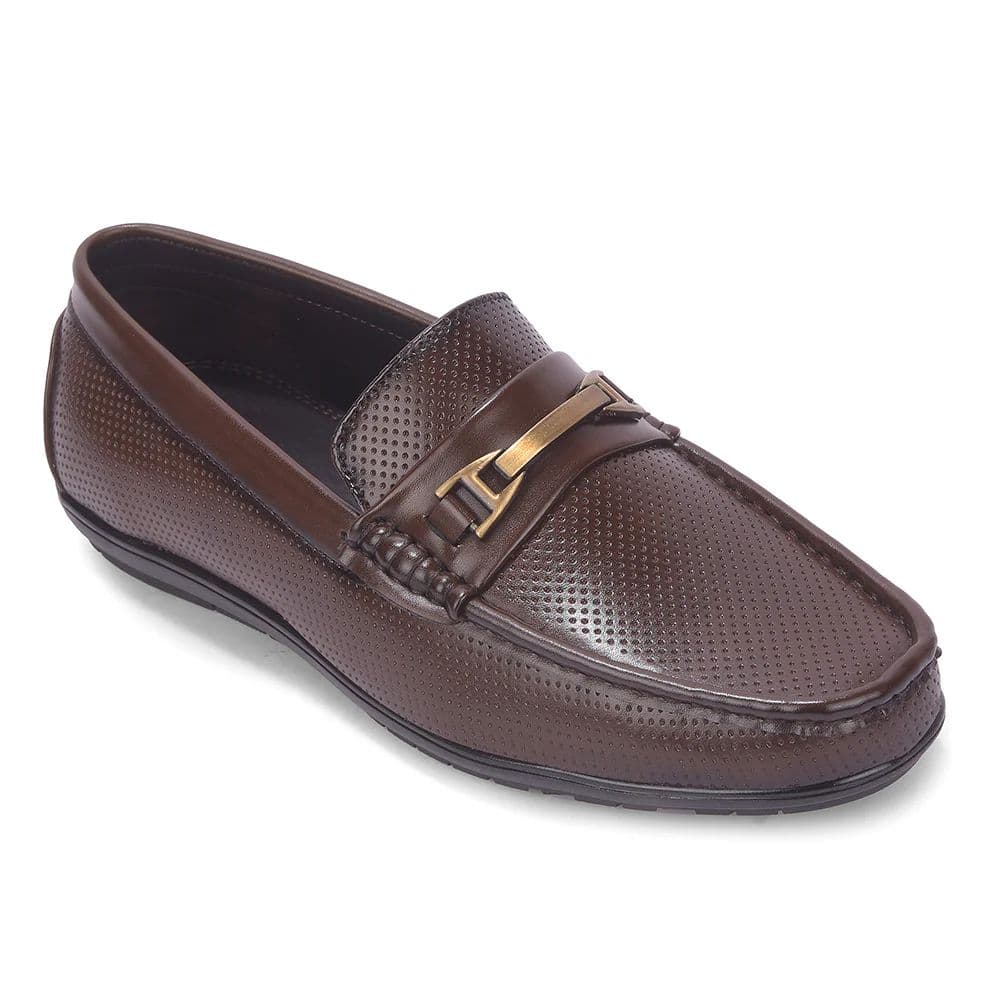 Fortune VAL-34E Brown Casual Non Lacing Loafers for Men by Liberty — 6/40 / Brown