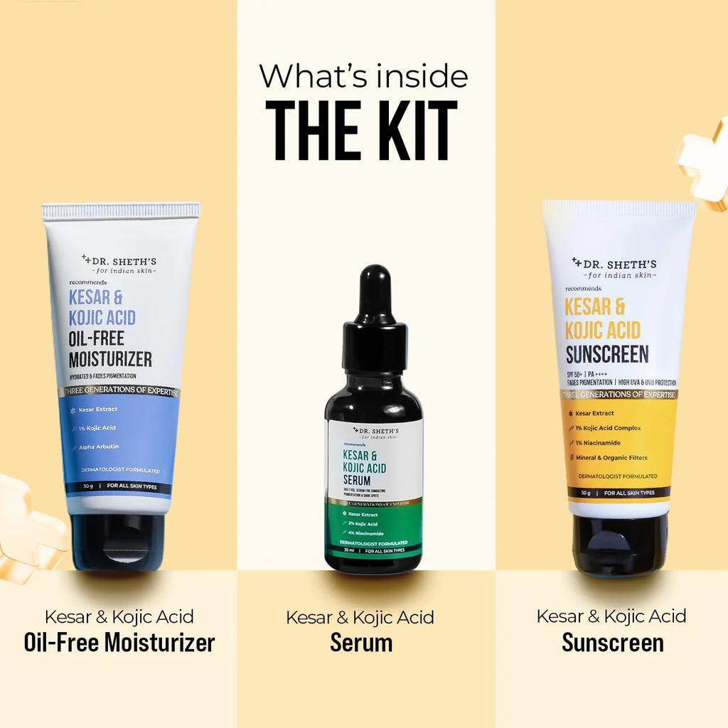 Kesar & Kojic Acid Anti-Pigmentation Trio