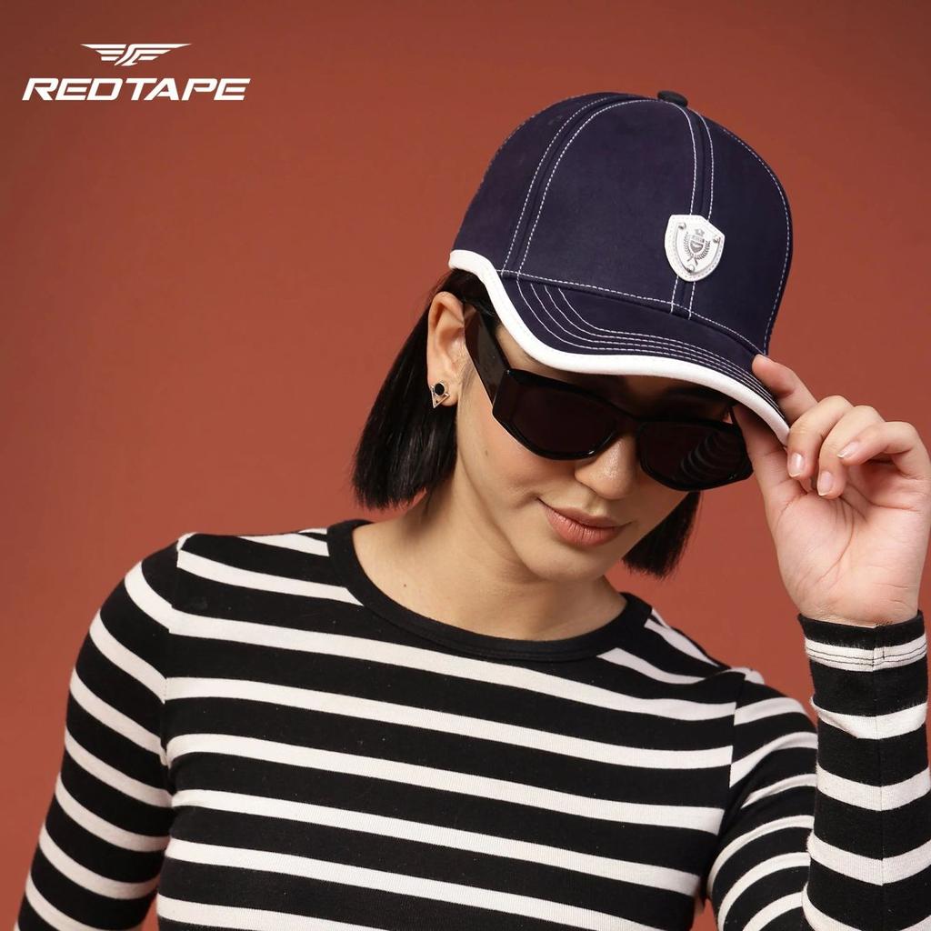 Unisex Navy Blue Solid Cotton Twill Baseball Cap with Adjustable Strap — photo 2