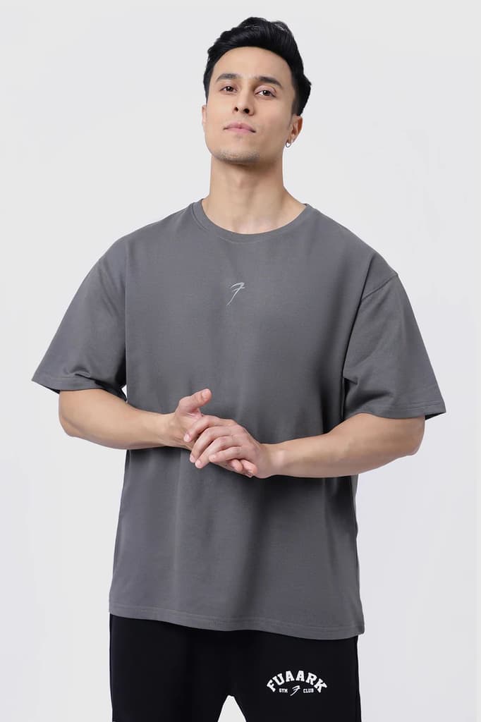 Fortitude Oversized T-shirt Dark Grey — photo 4
