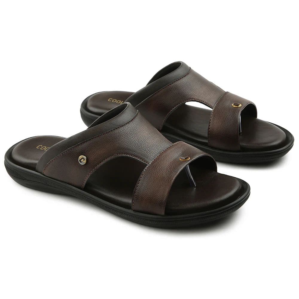 Coolers Brown Casual Slipper For Men VCL-24 By Liberty — photo 5