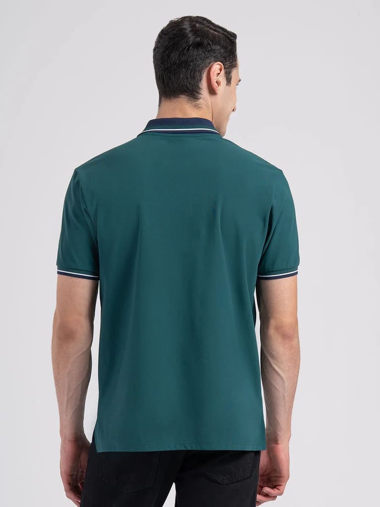 Jacquard Collar Polo T-shirt for Men | Premium Comfort | Sharp Look — photo 3