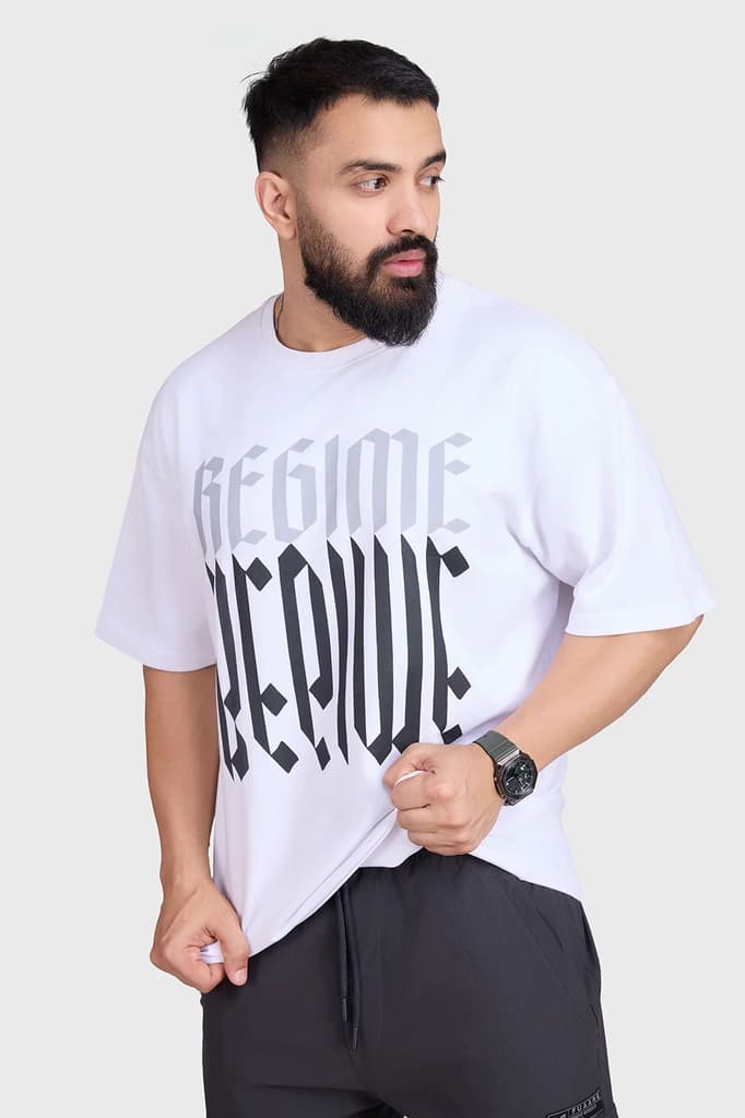 Regime Oversized T-shirts White — photo 2