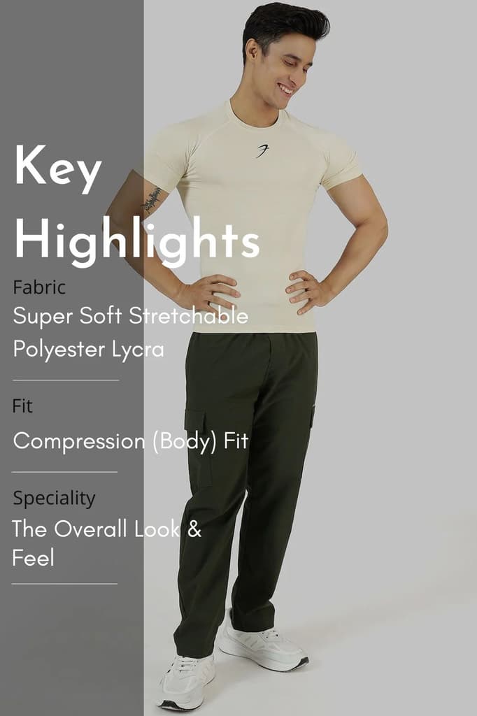 Compression T-shirt Beige — photo 7