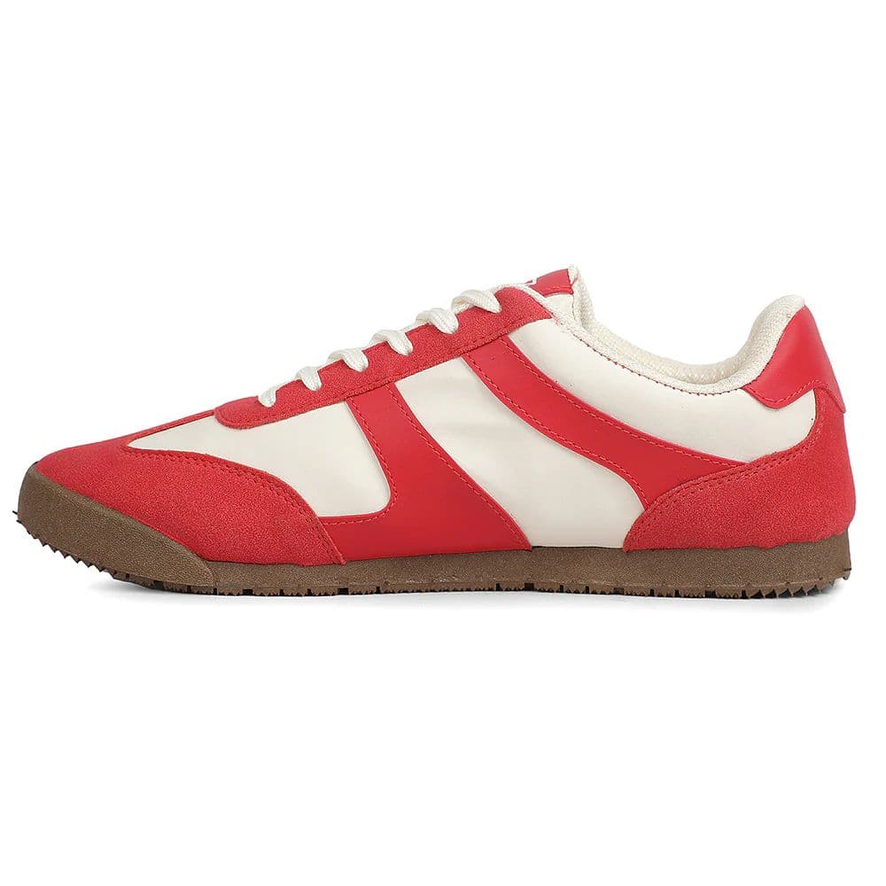 Leap7x Red Casual Lacing Sneakers For Men DECIAN-4E By Liberty — photo 5