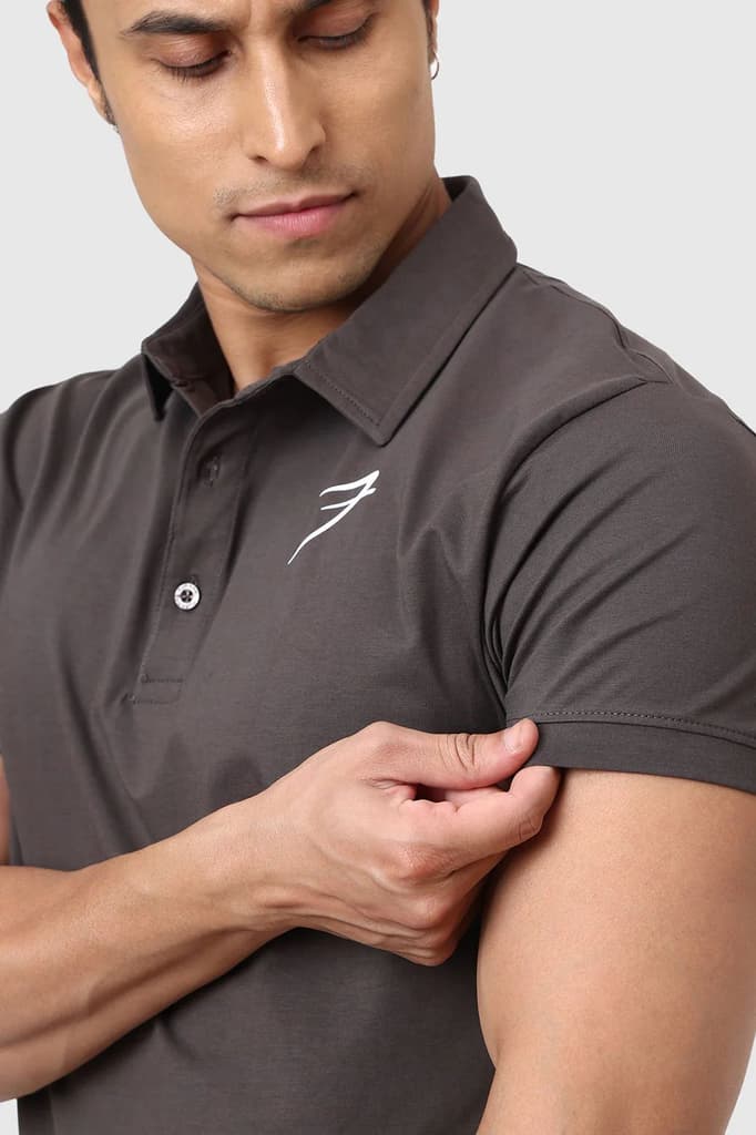 Polo T-shirt Gunmetal — photo 5