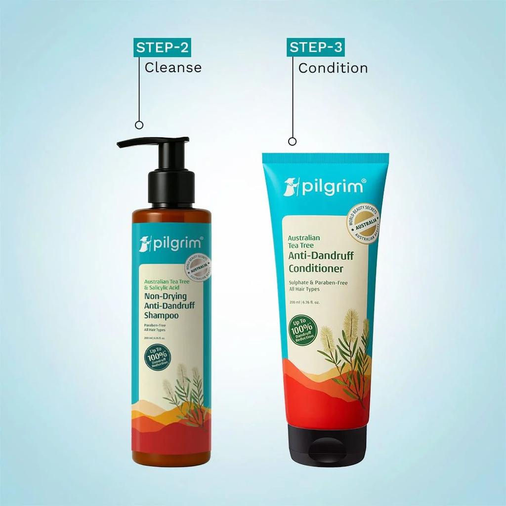 Australian Tea Tree Non-Drying Anti-Dandruff Shampoo & Conditioner Combo