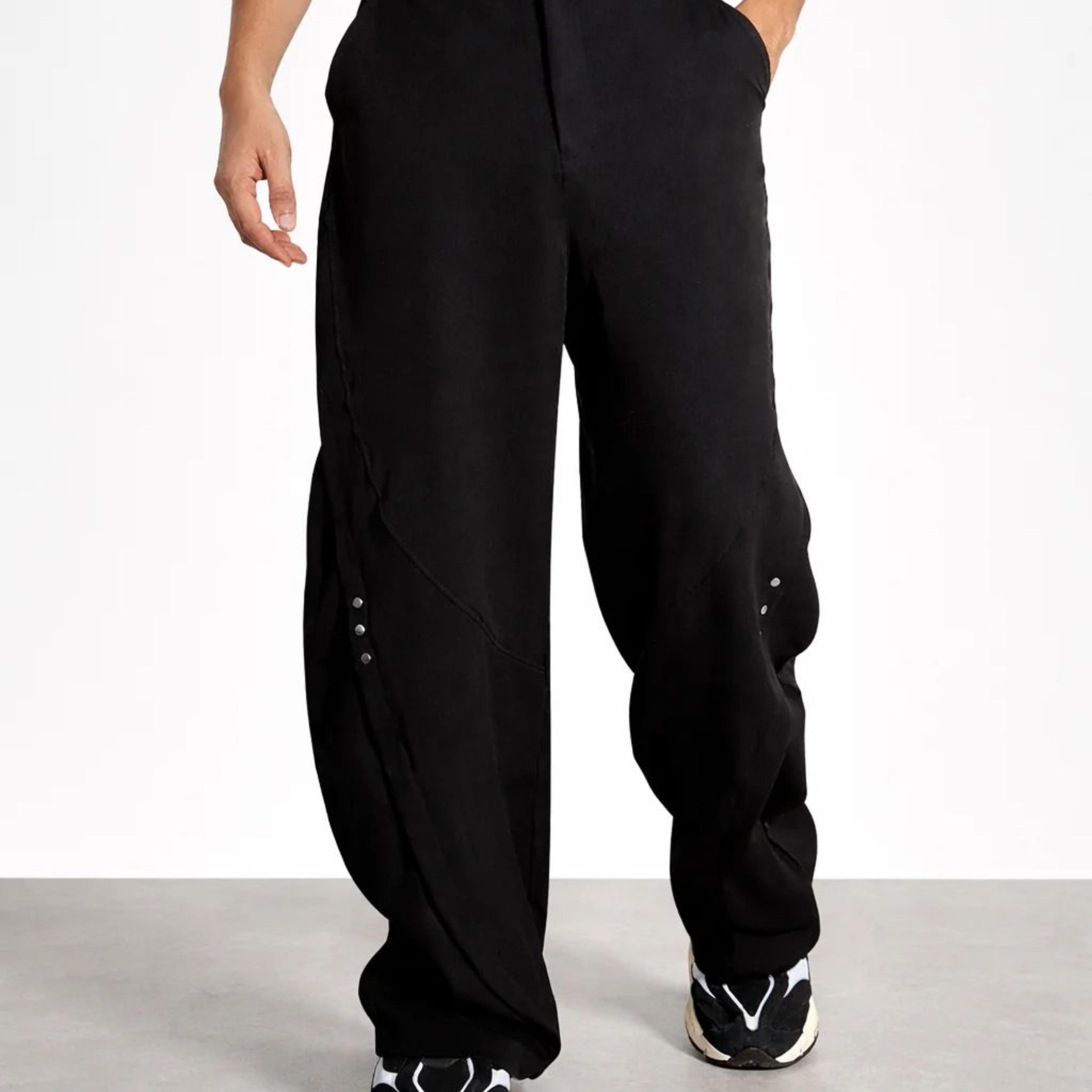 Bound Barrel Fit Rivet Pants