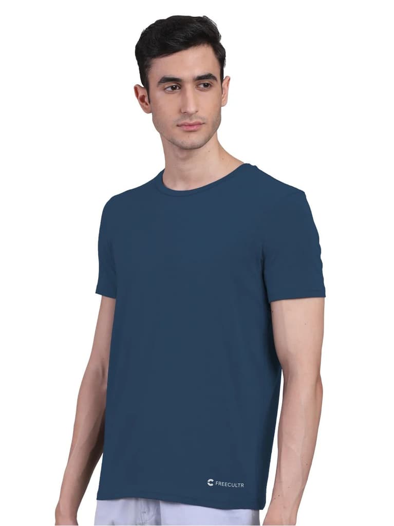 Men's Half Sleeves Bamboo Undershirts (Loungewear & Sleepwear)- Pack of 1 — photo 6
