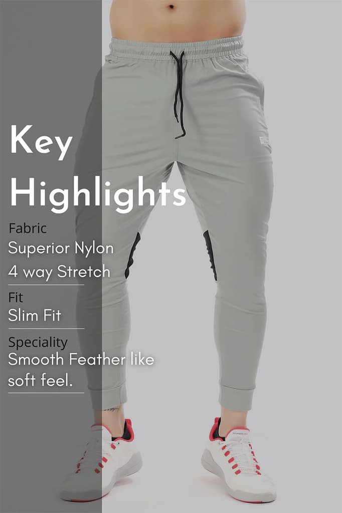 Nylon Supreme Joggers Light Grey — photo 7