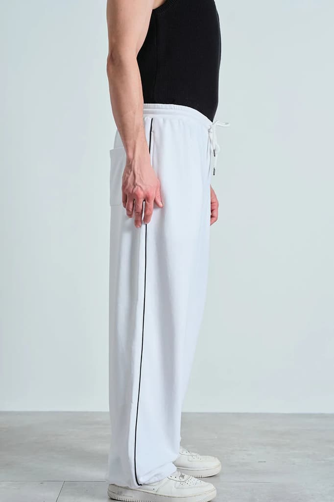 White Crisp Track Pants — photo 4