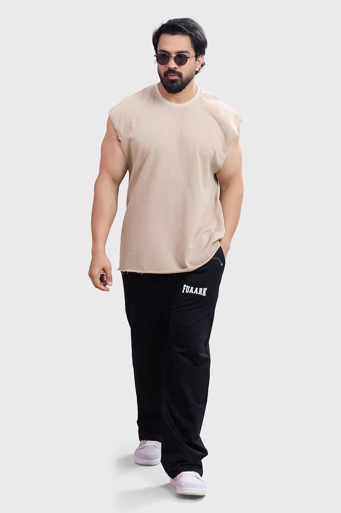 Shell Raw Capsleeves Tank Beige — photo 2