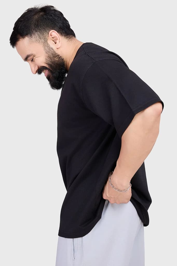 Bold Oversized T-shirt Black — XS