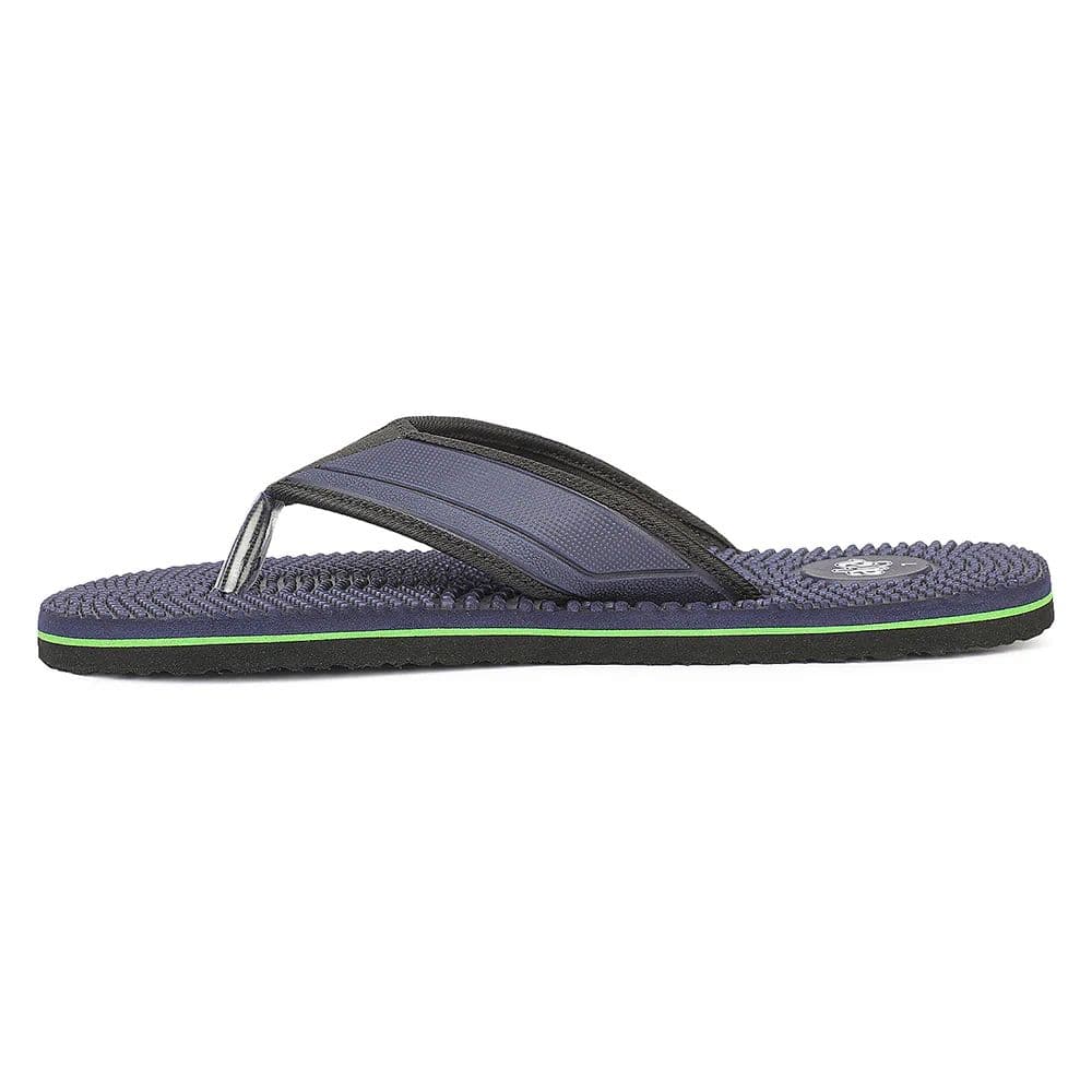 A-HA AGL-156E Teal Blue Casual Slip on Slippers for Men by Liberty — photo 8