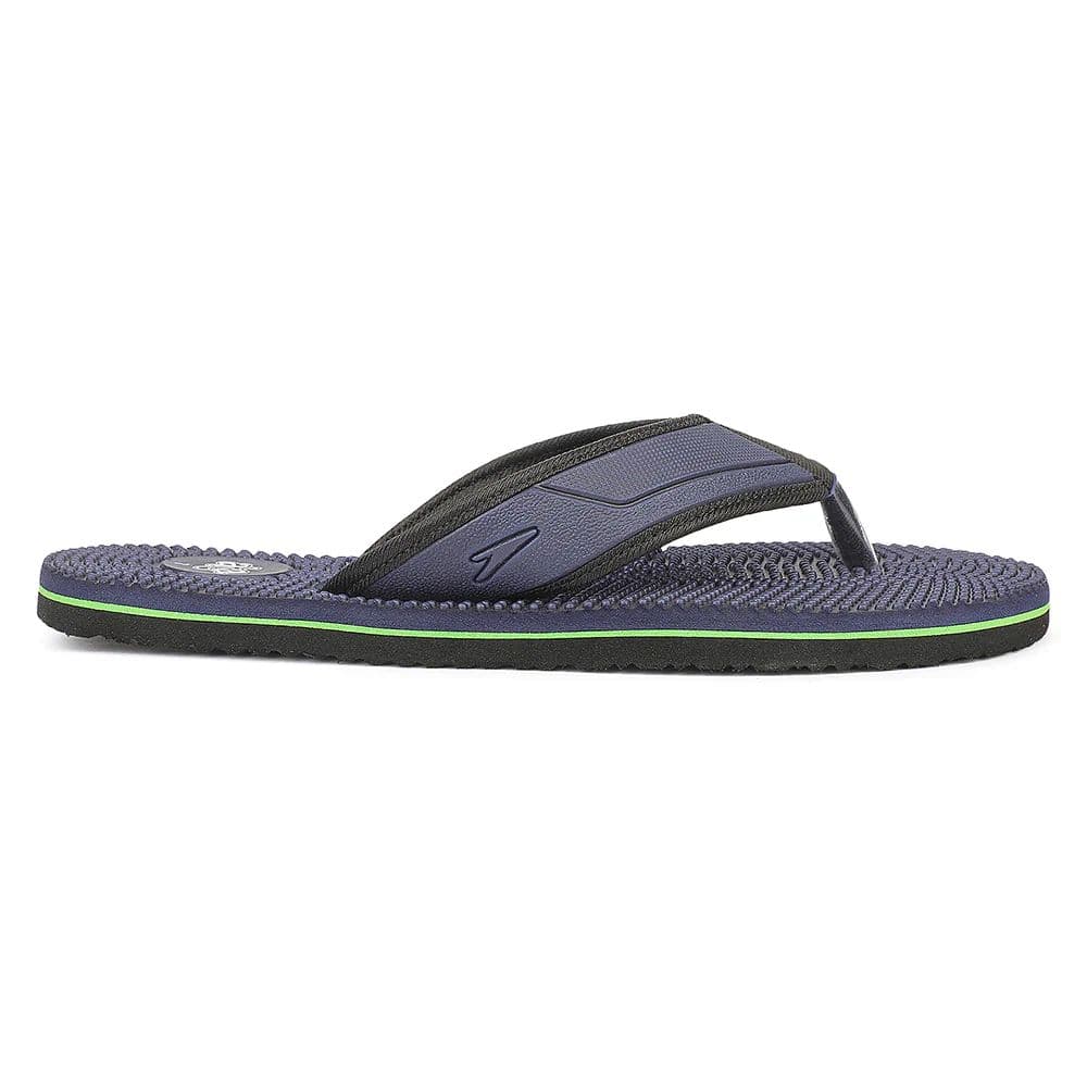 A-HA AGL-156E Teal Blue Casual Slip on Slippers for Men by Liberty — photo 4