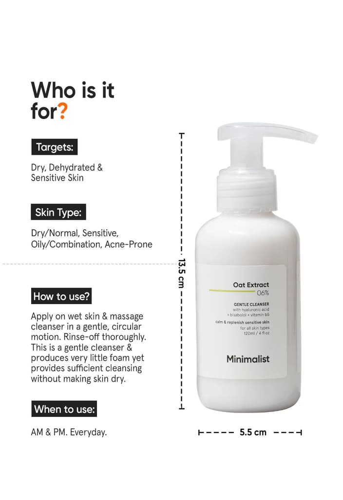 Oat Extract 6% Gentle Cleanser — photo 3