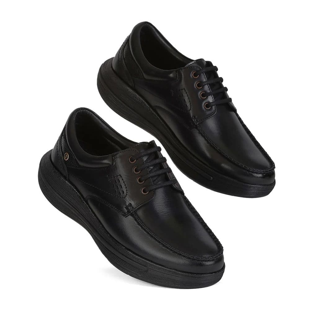 Healers LER-1 Men's Black Formal Derby Shoes with Advanced GEL INSOLE Technology — photo 7